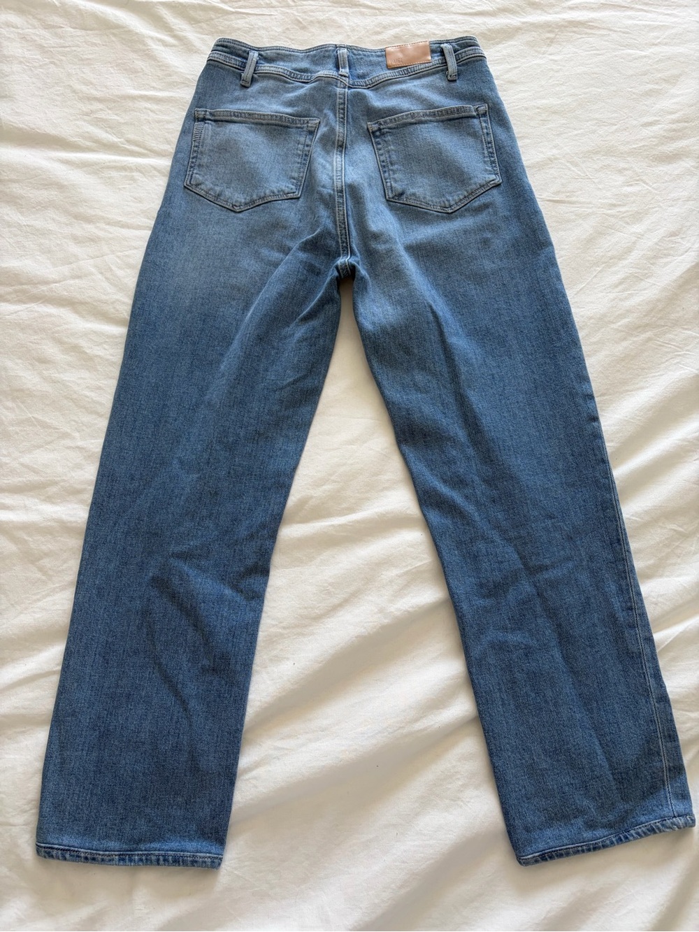 PAIGE Denim Light Wash Sarah Straight Ankle Jeans Size 28 Like New - Picture 9 of 16